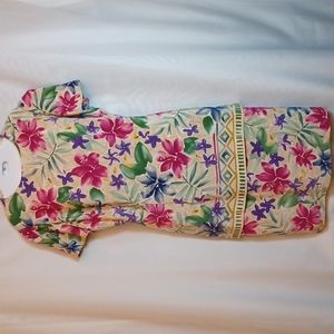 Maggie London Silk Floral Dress For Women. Size 14.